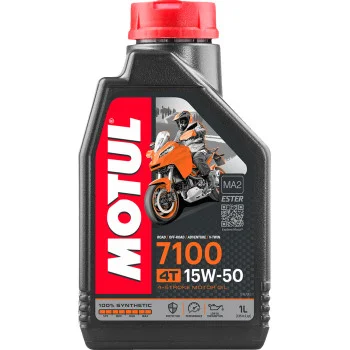 Motul 7100 15W-50 4T Motorcycle Oil - 1L