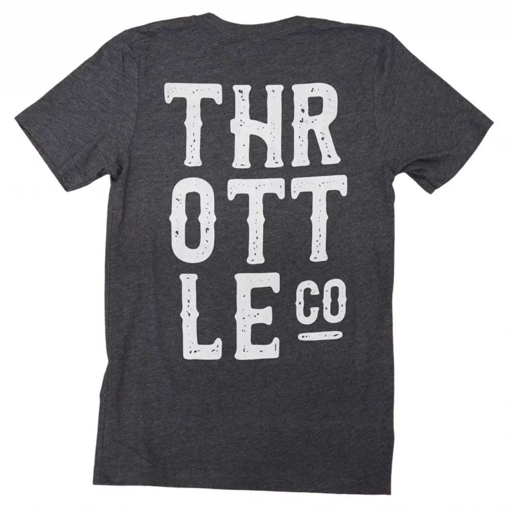 3COLBACK Throttle Company 3 Column Back T-Shirt