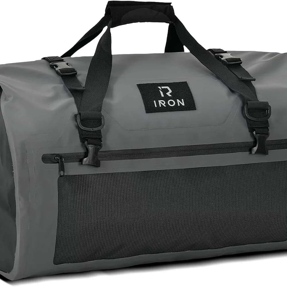 BORLENI 50L Waterproof Motorcycle Dry Bag - Gray