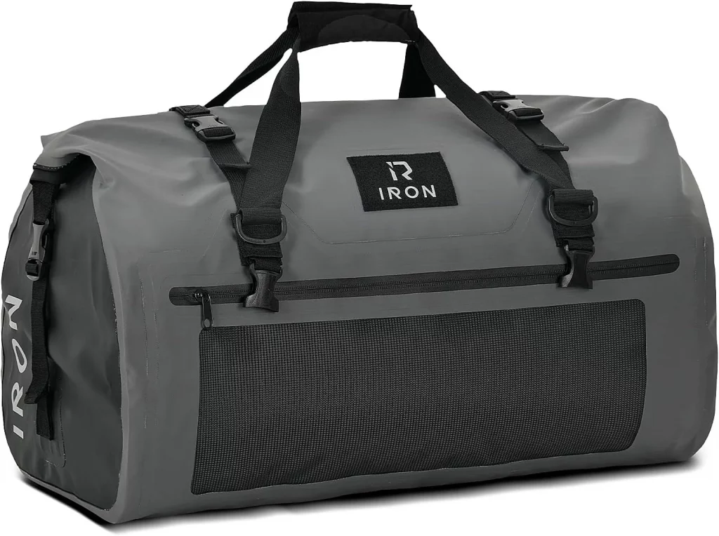 BORLENI 50L Waterproof Motorcycle Dry Bag - Gray
