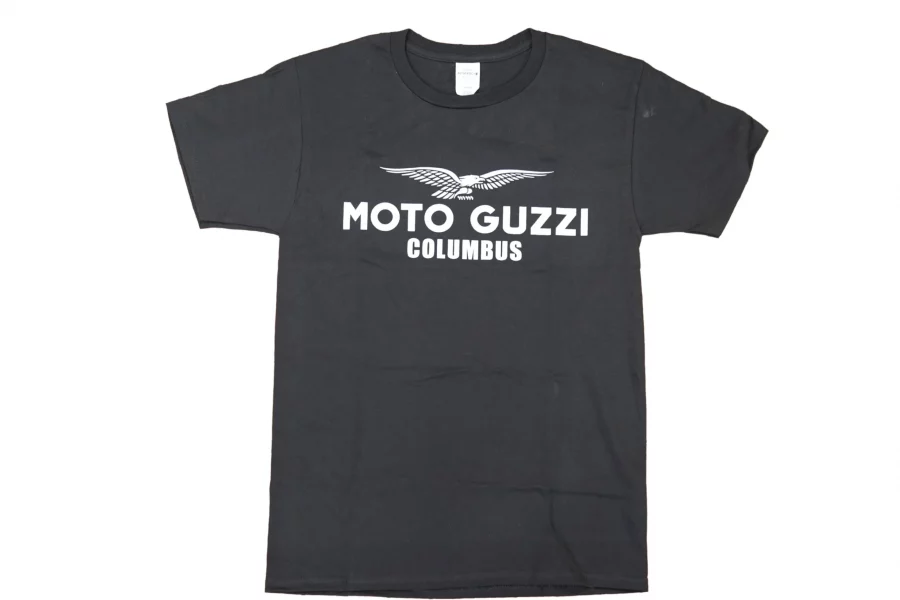 Moto Guzzi Columbus Logo T-Shirt - Black