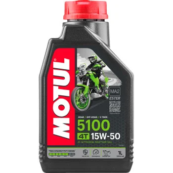 Motul 5100 15W-50 4T Motorcycle Oil - 1L