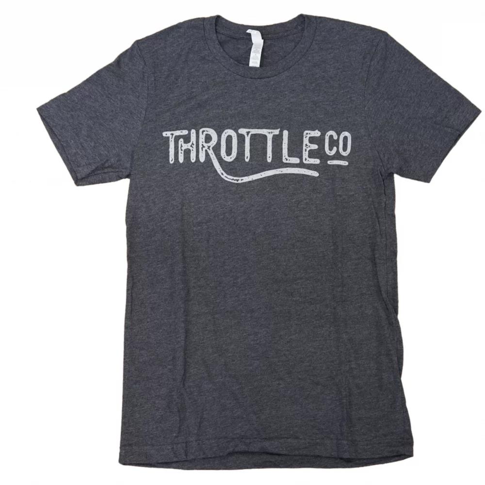 TCO-LOGO-GRAY Throttle Company Logo T-Shirt - Gray