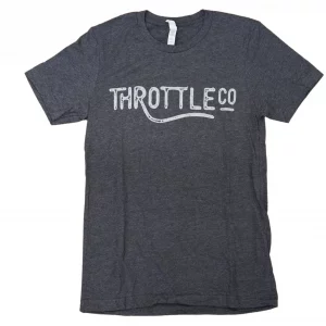 Throttle Company Logo T-Shirt - Gray