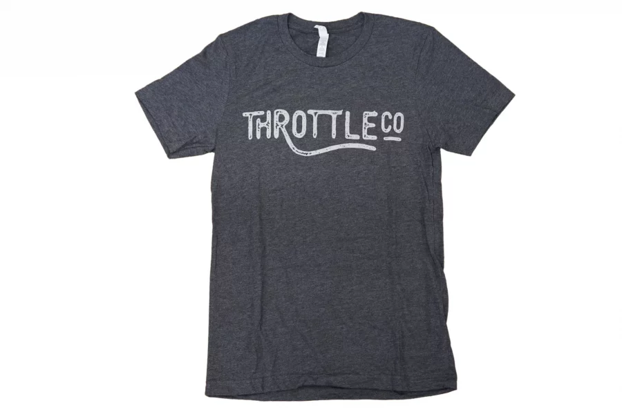 Throttle Company Logo T-Shirt - Gray