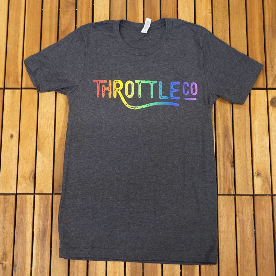 Shirt Throttle Logo RAINBOW