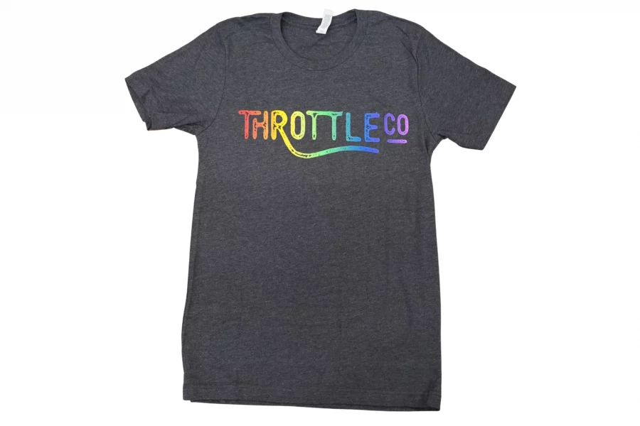 Shirt Throttle Logo RAINBOW