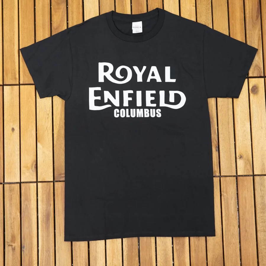 Royal Enfield Columbus Logo T-Shirt - Black